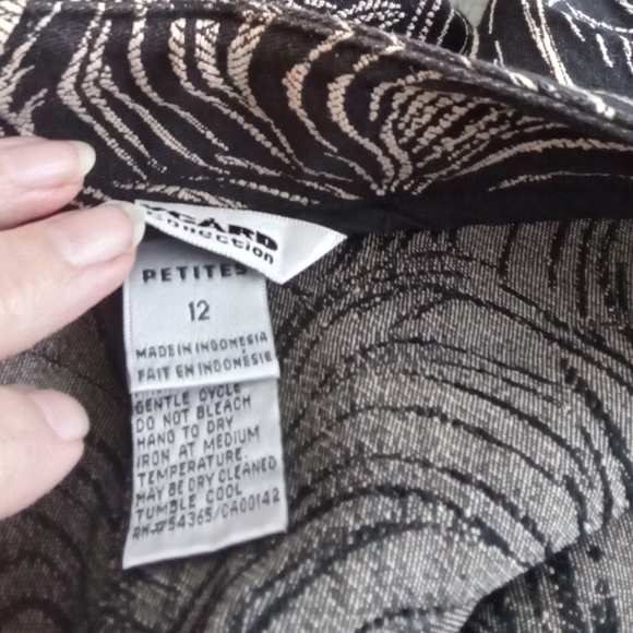 Nygard Collection Black Tan Pants 12P - Picture 4 of 5